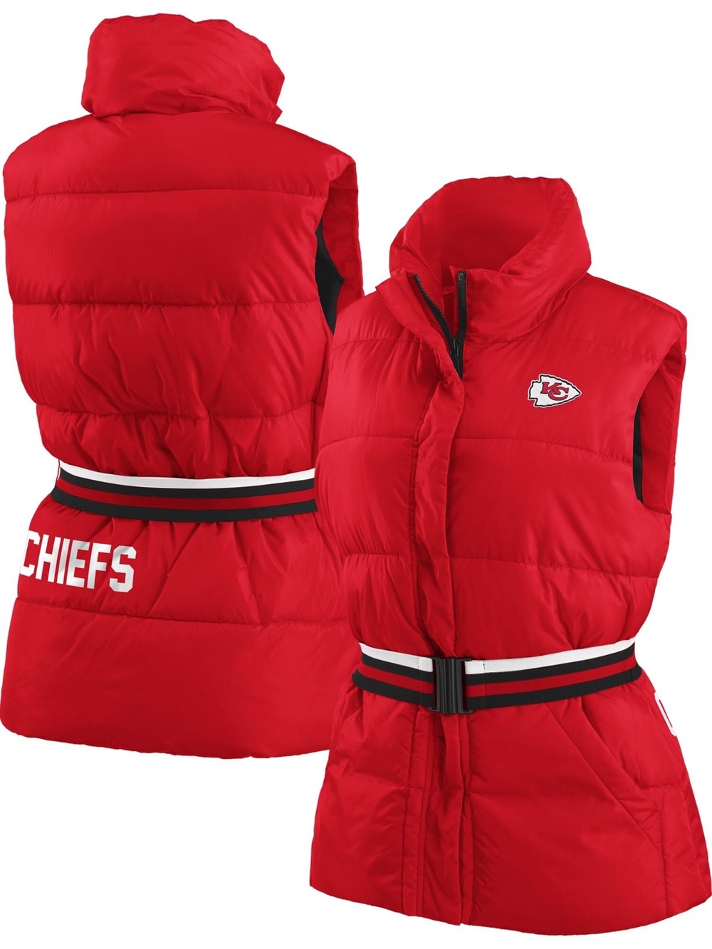 Wear by Erin Andrew’s Kansas City Chiefs puffer vest- women’s medium